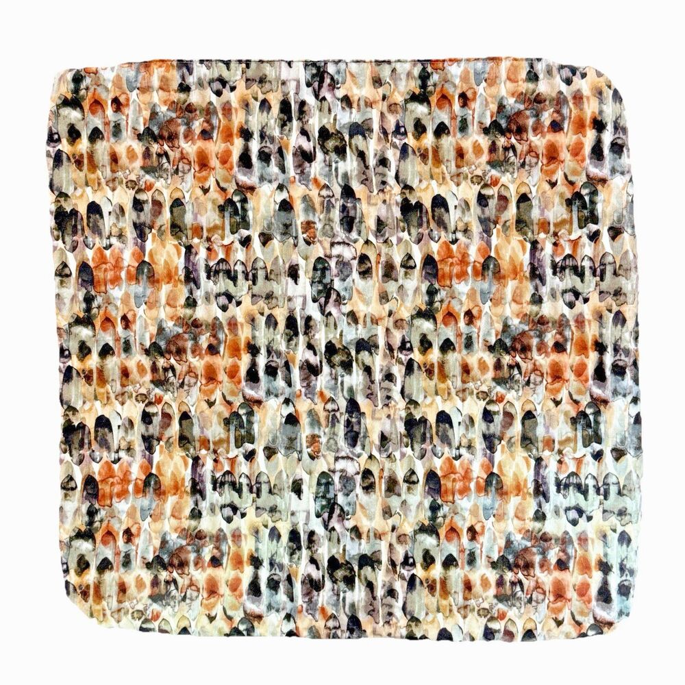 Baggu Velour Shoe Print Decorative Pillow Cover 20x20 Square Multi Color